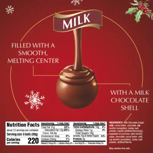Lindt LINDOR Milk Flavor Chocolate 200Gm