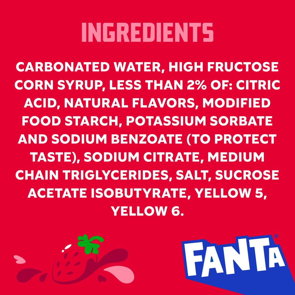 Fanta Strawberry Soda 355mL (USA)
