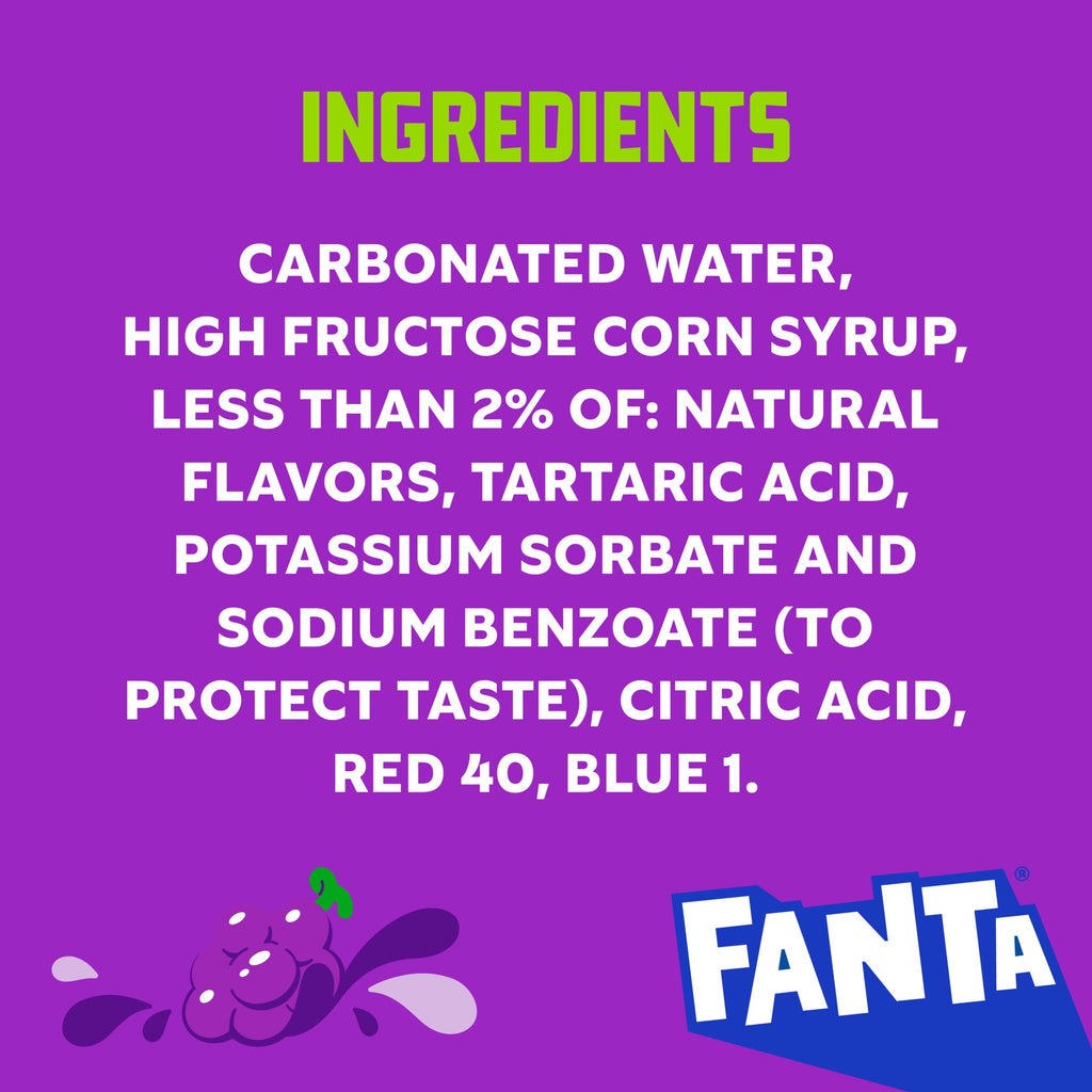 Fanta Grape Soda 355mL (USA)