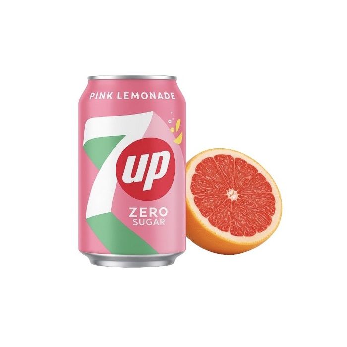 7UP Pink Lemonade, Zero Sugar (330ml)