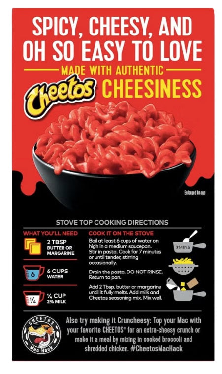 CHEETOS MAC N CHEESE PASTA FLAMIN HOT 160GM