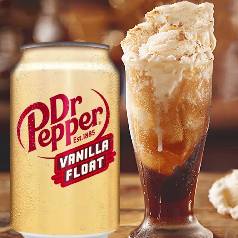 Dr.Pepper Vanilla Float Soda Drink 355mL (USA)