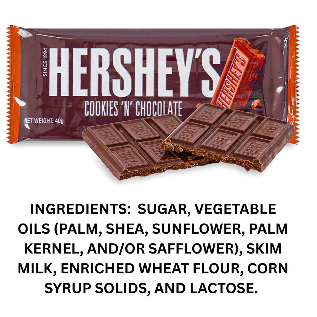 HERSHEY'S COOKIES N CHOCOLATE 40GM