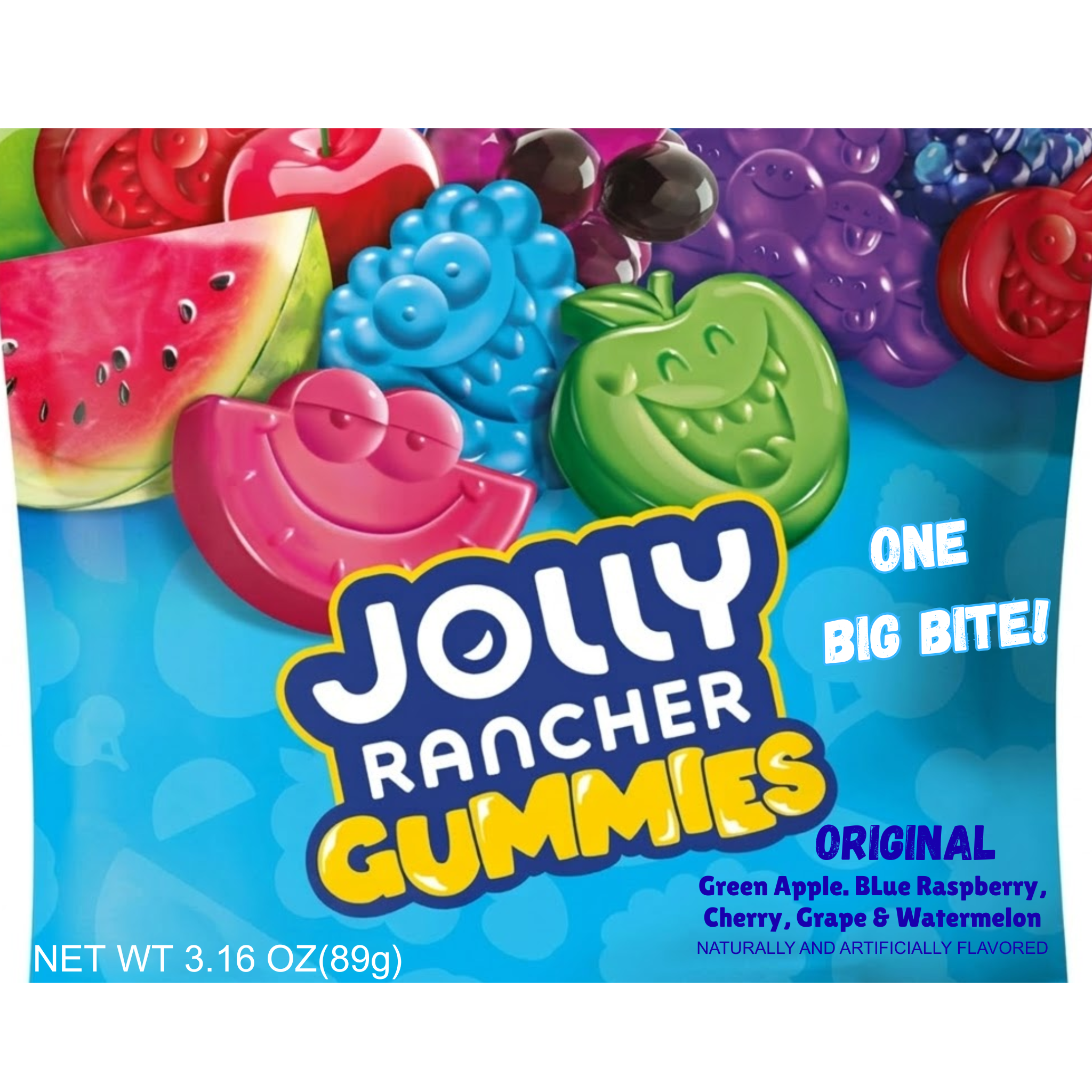 Jolly Rancher Gummies Original One Big Bite Size 89gm