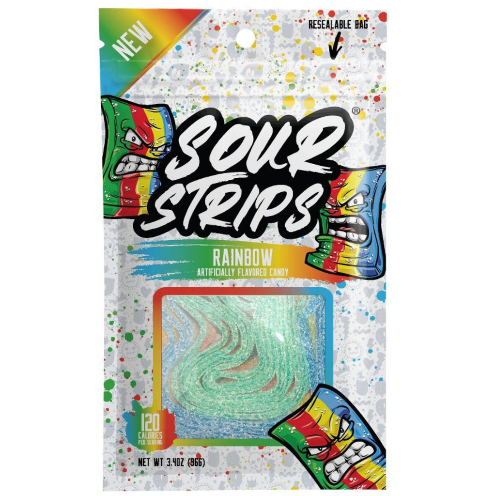 SOUR STRIPS RAINBOW 96GM