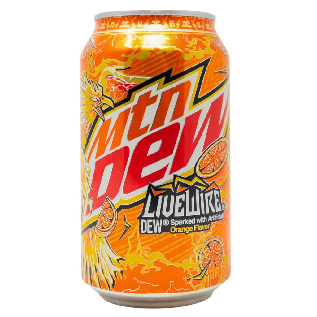 MOUNTAIN DEW LIVEWIRE ORANGE 355ML