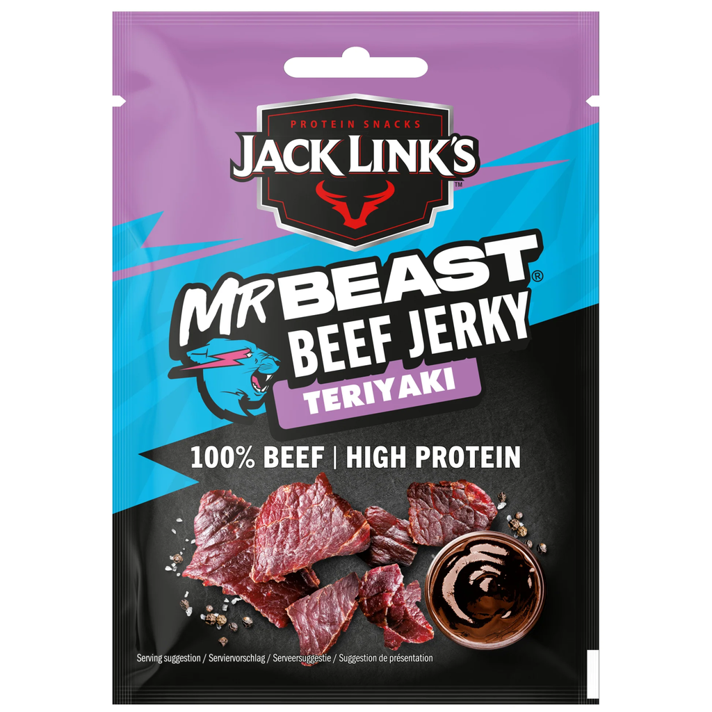 JACK LINK'S MRBEAST BEEF JERKY TERIYAKI FLAVOR 25GM