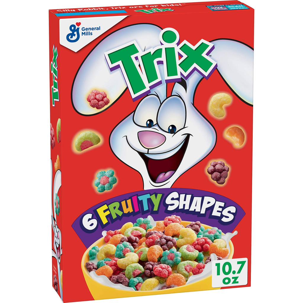GMI TRIX FRUIT FLAVORED SWEETENED CORN PUFFS 303GM