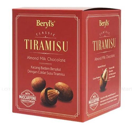 Beryl's Tiramisu Almonds Milk Chocolate 100gm