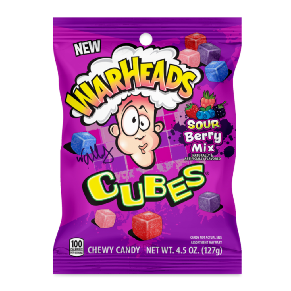 WARHEADS CUBES SOUR BERRY MIX 127GM