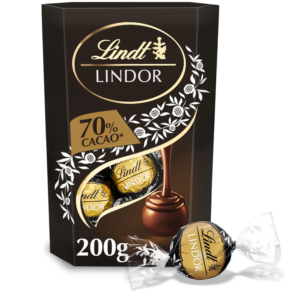 Lindt LINDOR 70% Cacao FLavor Chocolate 200gm