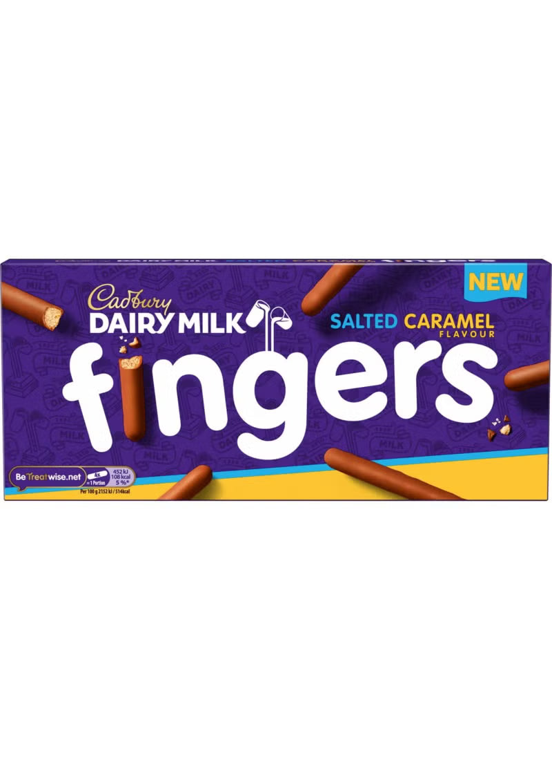 Cadbury Dairy Milk Salted Caramel Chocolate Fingers 114g
