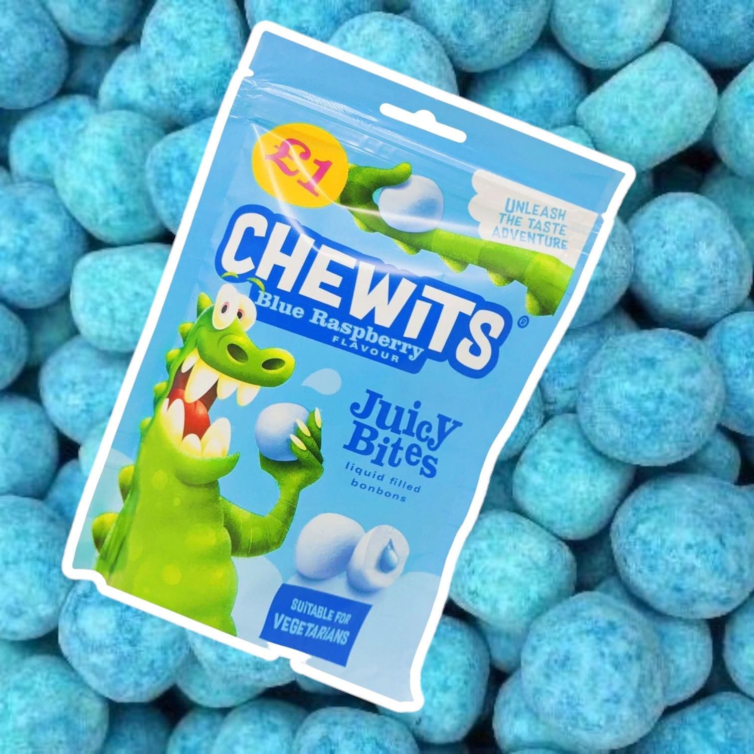 Chewits Blue Rasberry Juicy Bites 115gm