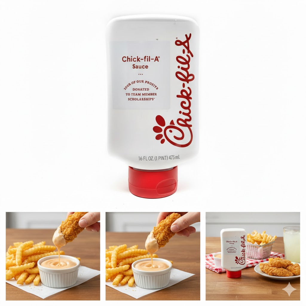 Chick-fil-A Original Dipping Sauce 473ml – Perfect for Fries, Chicken & Burgers