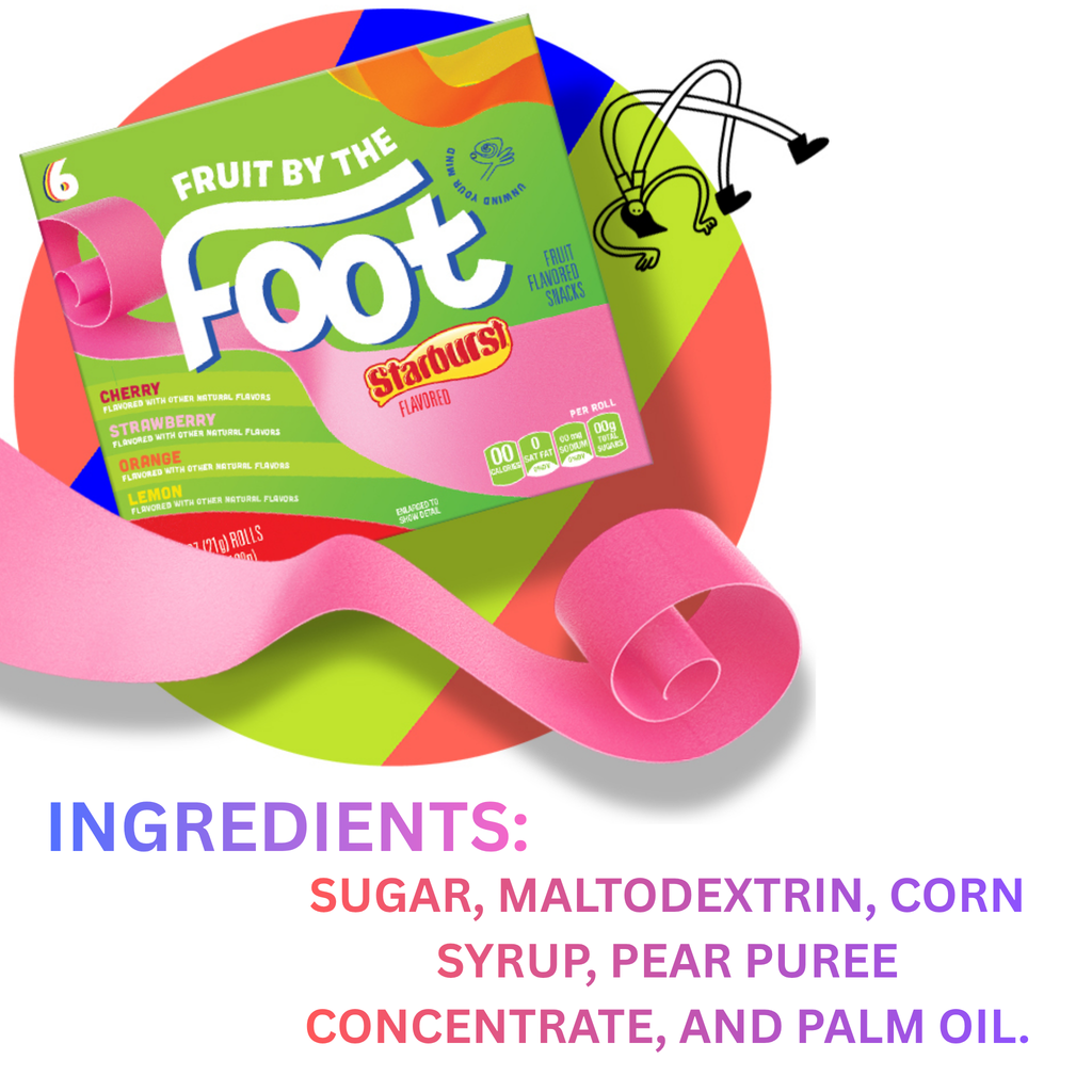 FRUIT BY THE FOOT STARBUST FLAVORED 128GM
