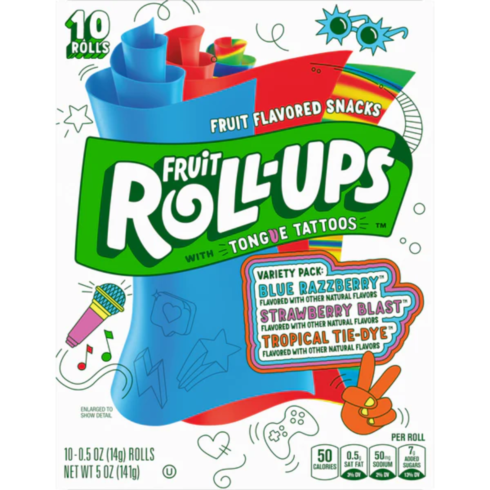 Fruit Roll-Ups w/ tongue tattoos 141gm