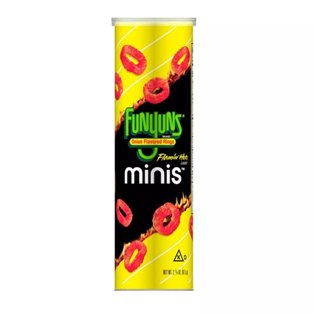 Funyuns Mini Canister Flamin' Hot Onion Rings 81.5gm