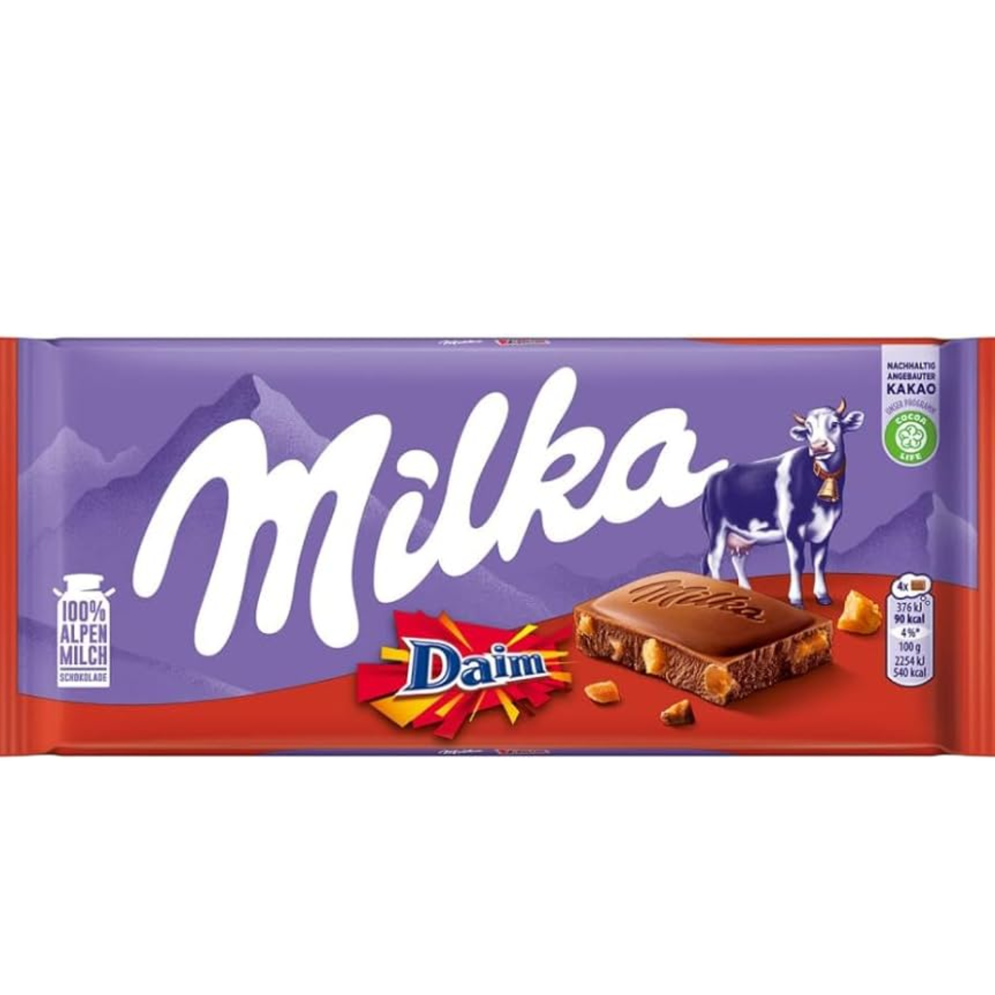 Milka Daim Chocolate Bar 100gm