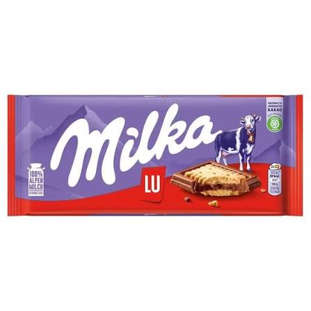 Milka LU Milk Chocolate with Crunchy LU Biscuits - 87g