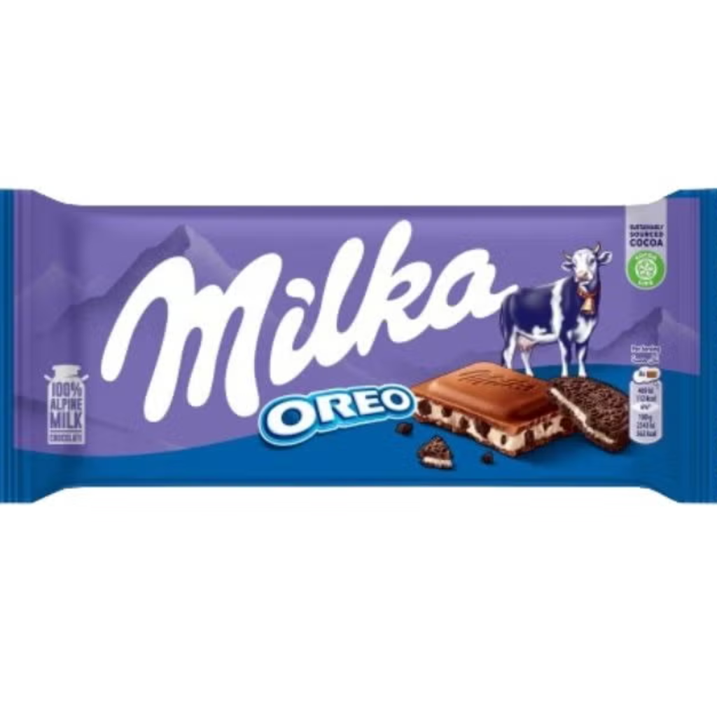 Milka Oreo Chocolate Bar 100gm