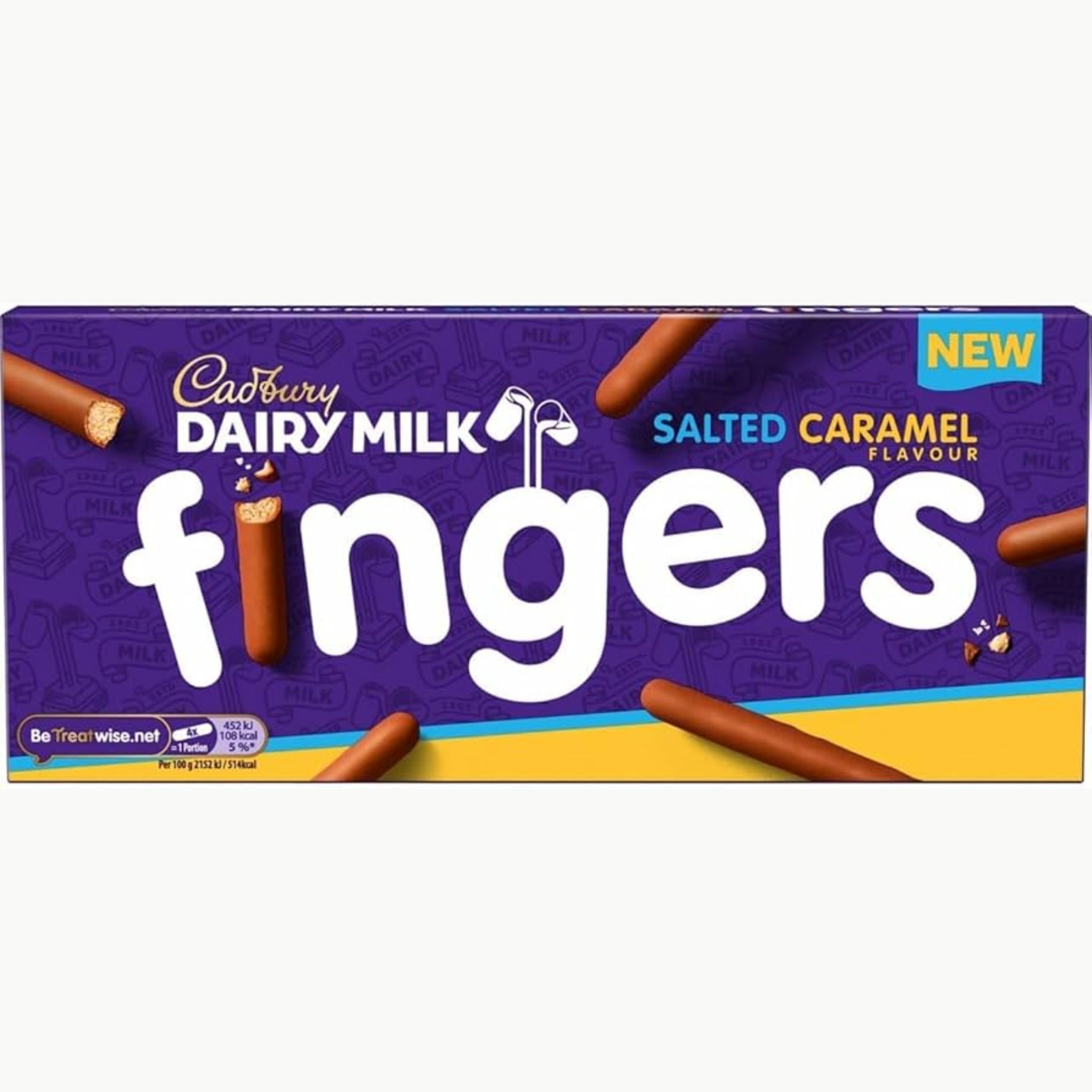 Cadbury Dairy Milk Salted Caramel Chocolate Fingers 114g