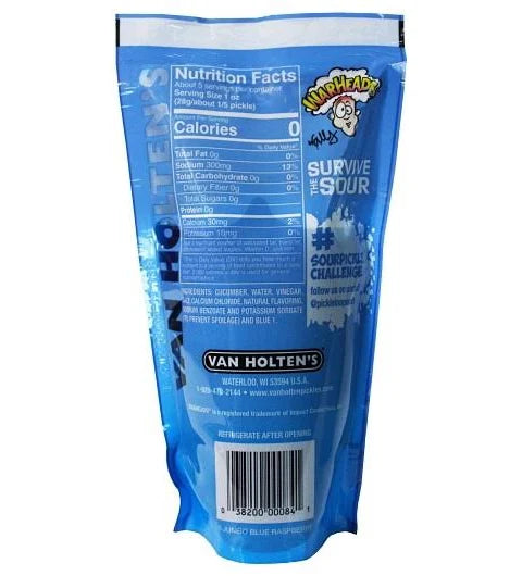 Van Holten's Warheads Sour Blue Raspberry Pickle