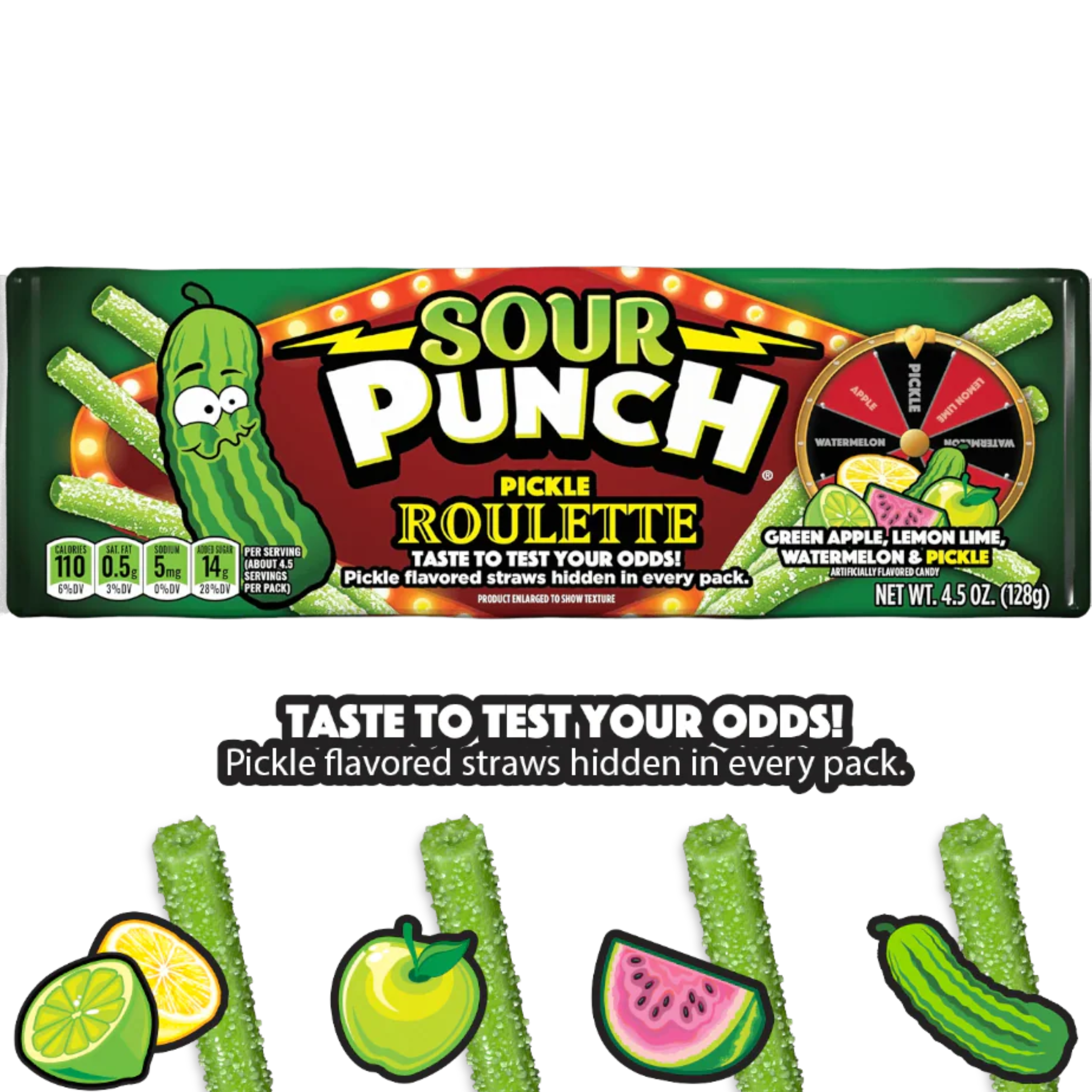 Sour Punch Pickle Roulette 128gm