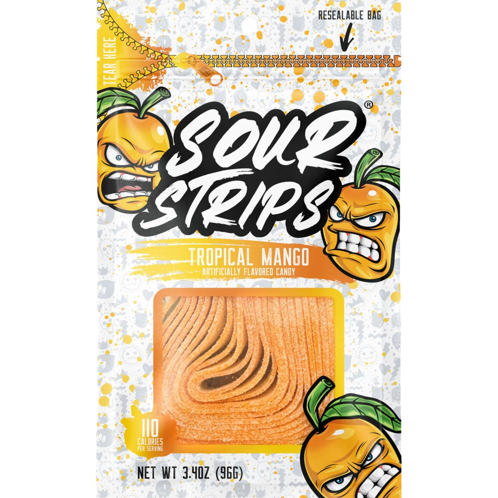 Sour Strips Tropical mango 96gm